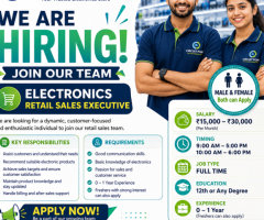 Electronics Store Sales Associate  jobs in Peelamedu