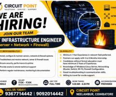 IT Infrastructure Engineer (Server + Network + Firewall) jobs in Chennai